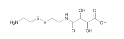 4-2((2-((2-aminoethyl)disulfaneyl)ethyl)amino)-2,3-dihydroxy-4-oxobutanoic acid