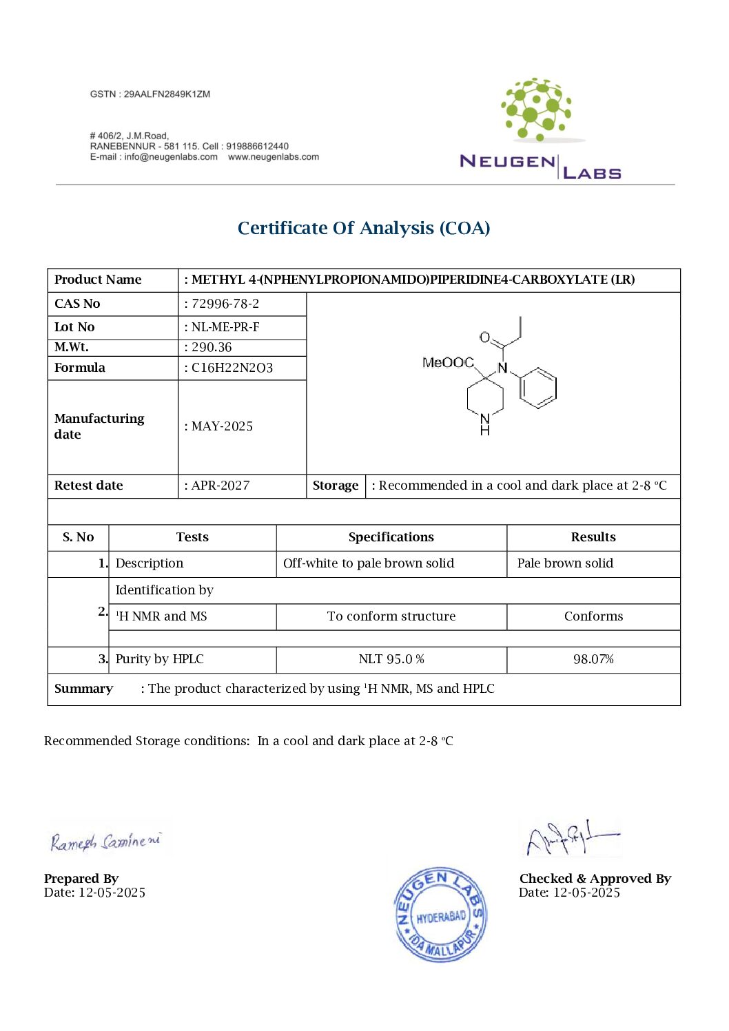 72996-78-2 coa