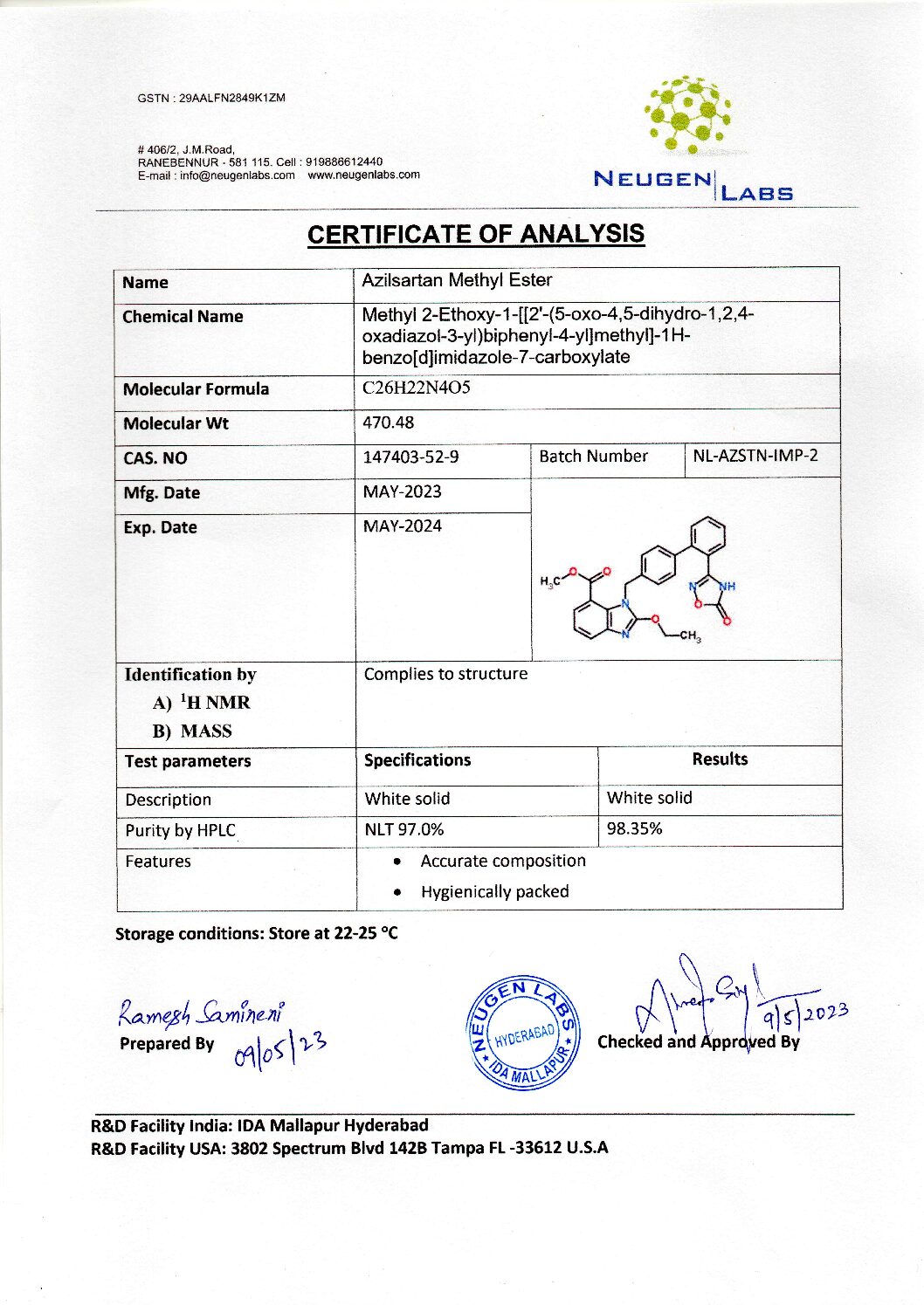 COA-Azilsartan methyl ester ImP-2