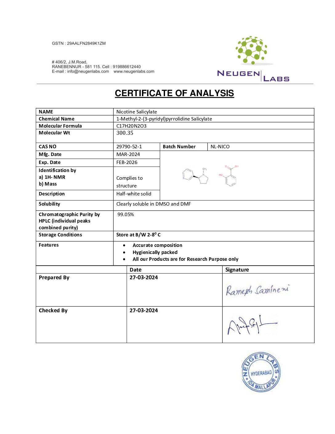Nicotine salicilate-COA (1)