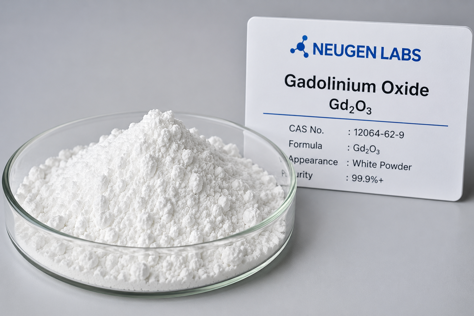 High purity Gadolinium Oxide (Gd2O3) white powder from a USA supplier