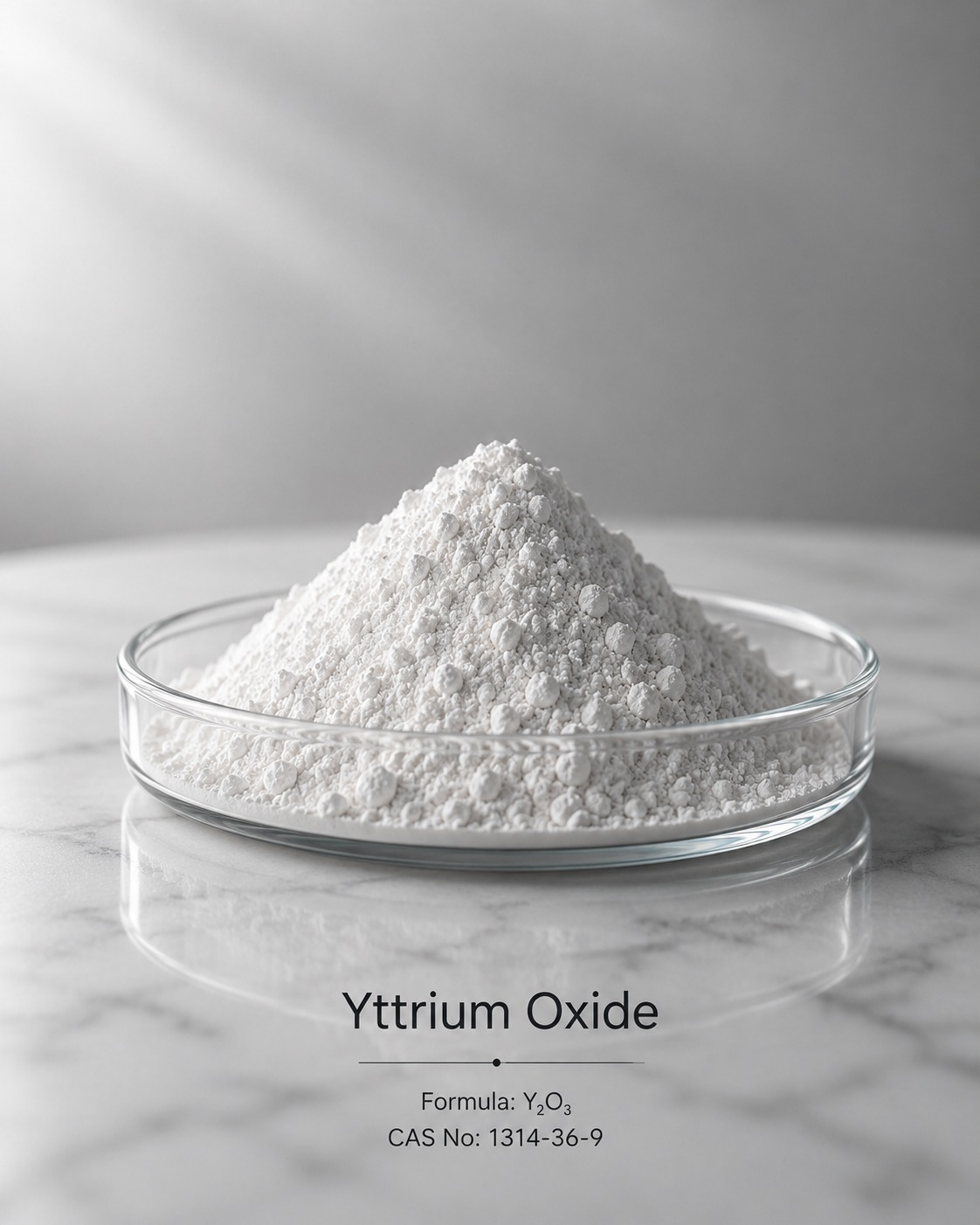 Yttrium oxide purity grades comparison for industrial buyers and yttrium oxide suppliers in USA, showing 99.9%, 99.99% and 99.999% Y₂O₃ grades